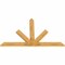 Ekena Millwork Saratoga Rough Sawn Timber Gable Bracket, Western Red Cedar, 84"W x 53"H x 2"D x 6"F, 15/12 Pitch GBW084X53X0206SAR00RWR - alternate 3